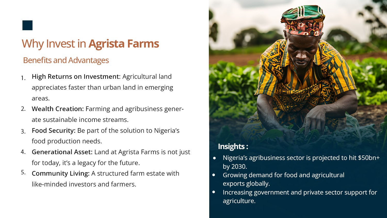 Agrista Farms Promo flyer